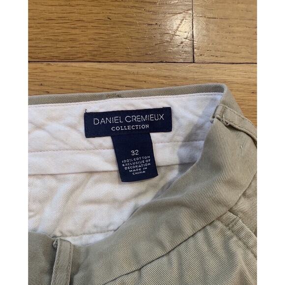 CREMIEUX Men's Khaki Tan Cotton Flat Front Causal Premium Shorts size 34 - Picture 6 of 7